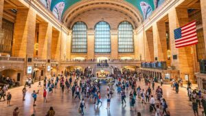 People inside Grand Central Station - NYC, New York, USA